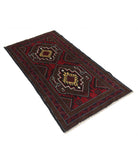 Baluch 2'9'' X 4'11'' Hand-Knotted Wool Rug 2'9'' x 4'11'' (83 X 148) / Red / N/A