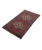 Baluch 2'9'' X 4'11'' Hand-Knotted Wool Rug 2'9'' x 4'11'' (83 X 148) / Red / N/A