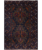 Baluch 2'11'' X 4'3'' Hand-Knotted Wool Rug 2'11'' x 4'3'' (88 X 128) / Red / N/A