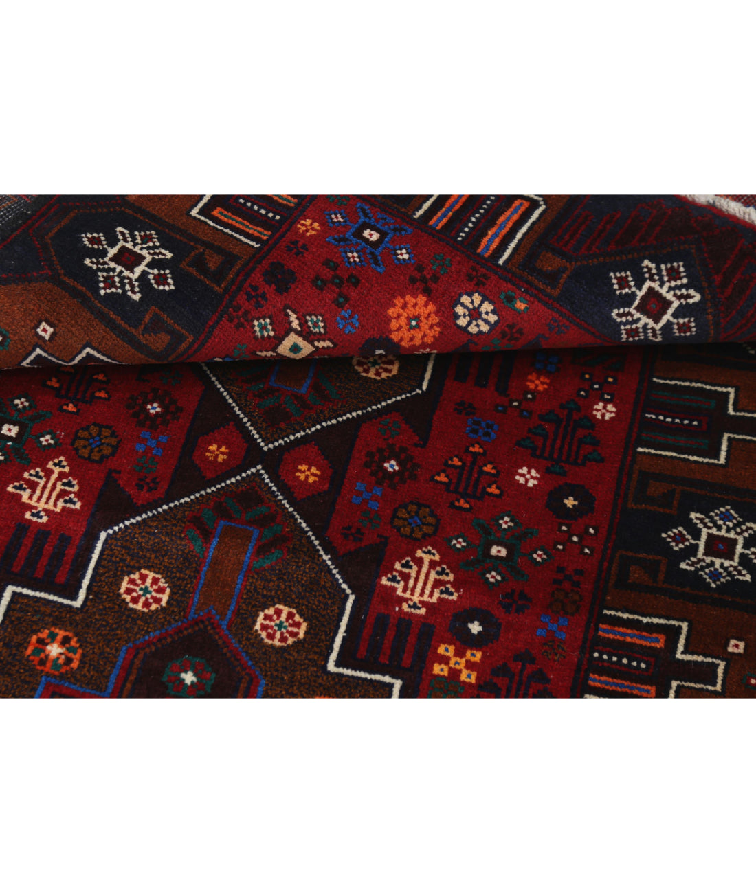 Baluch 2'8'' X 4'9'' Hand-Knotted Wool Rug 2'8'' x 4'9'' (80 X 143) / Red / N/A