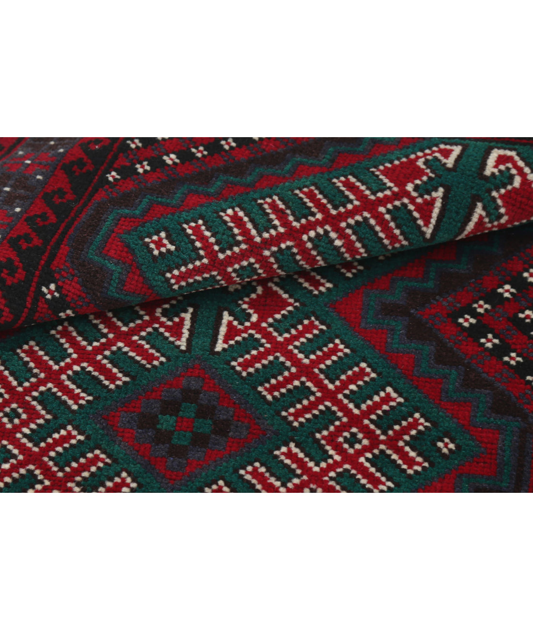 Baluch 2'8'' X 4'1'' Hand-Knotted Wool Rug 2'8'' x 4'1'' (80 X 123) / Red / N/A