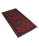 Baluch 2'1'' X 5'1'' Hand-Knotted Wool Rug 2'1'' x 5'1'' (63 X 153) / Red / N/A