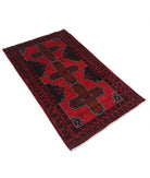 Baluch 2'10'' X 4'9'' Hand-Knotted Wool Rug 2'10'' x 4'9'' (85 X 143) / Red / N/A