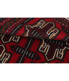 Baluch 2'10'' X 4'10'' Hand-Knotted Wool Rug 2'10'' x 4'10'' (85 X 145) / Red / N/A