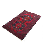 Baluch 3'0'' X 4'11'' Hand-Knotted Wool Rug 3'0'' x 4'11'' (90 X 148) / Red / N/A