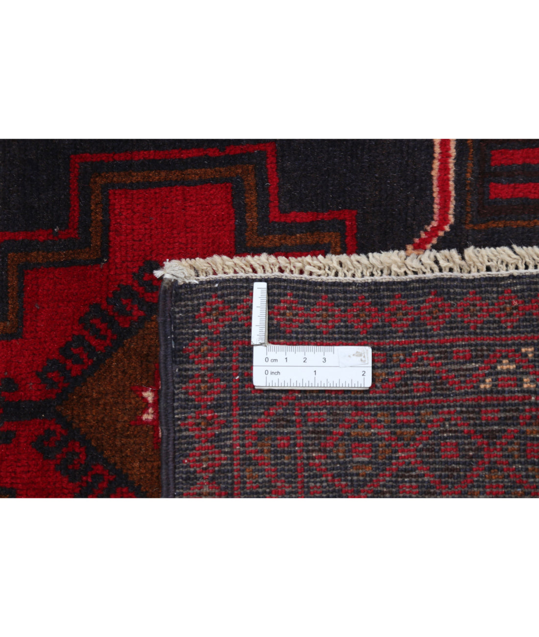 Baluch 3'0'' X 4'11'' Hand-Knotted Wool Rug 3'0'' x 4'11'' (90 X 148) / Red / N/A