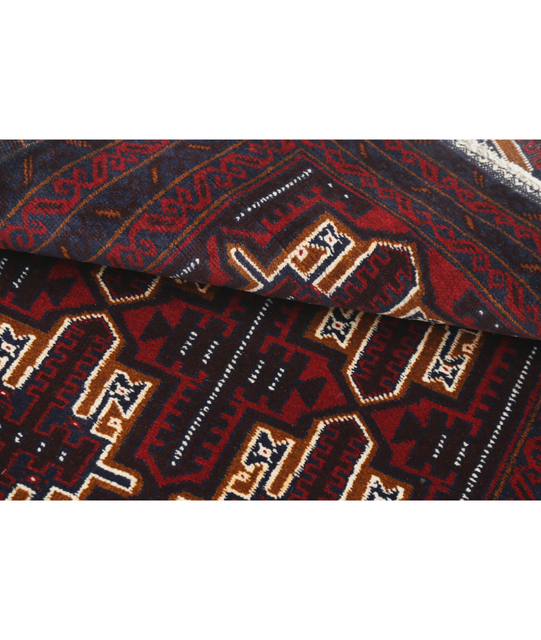 Baluch 2'11'' X 4'10'' Hand-Knotted Wool Rug 2'11'' x 4'10'' (88 X 145) / Red / N/A