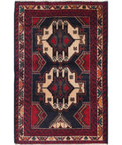 Baluch 3'0'' X 4'6'' Hand-Knotted Wool Rug 3'0'' x 4'6'' (90 X 135) / Red / N/A