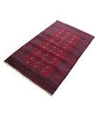 Baluch 3'0'' X 4'9'' Hand-Knotted Wool Rug 3'0'' x 4'9'' (90 X 143) / Red / N/A