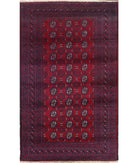 Baluch 3'0'' X 4'9'' Hand-Knotted Wool Rug 3'0'' x 4'9'' (90 X 143) / Red / N/A