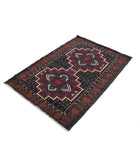 Baluch 3'2'' X 4'9'' Hand-Knotted Wool Rug 3'2'' x 4'9'' (95 X 143) / Red / N/A