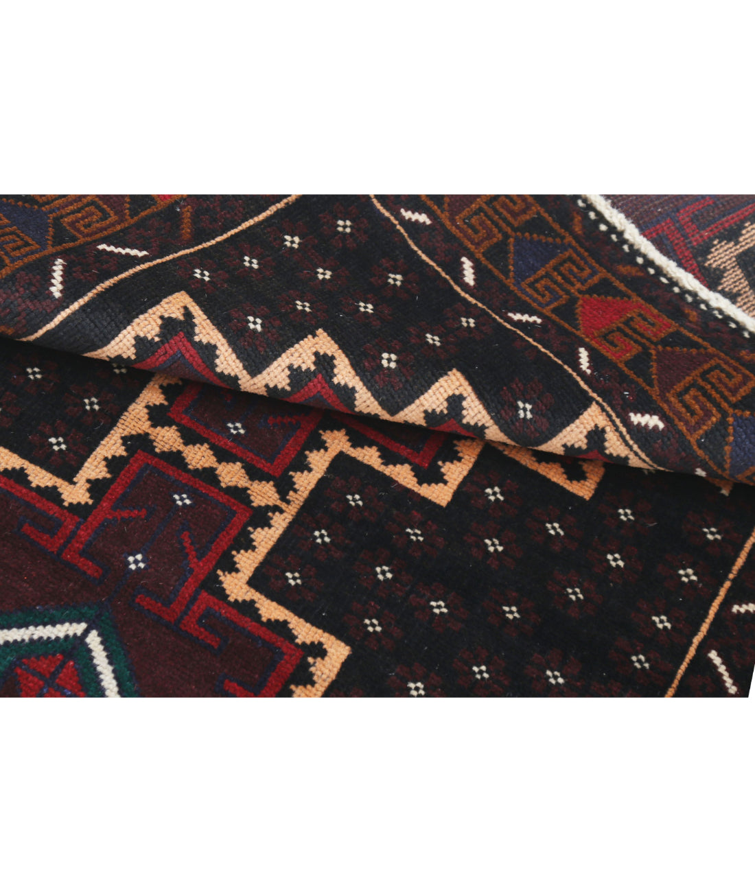 Baluch 3'2'' X 4'9'' Hand-Knotted Wool Rug 3'2'' x 4'9'' (95 X 143) / Red / N/A