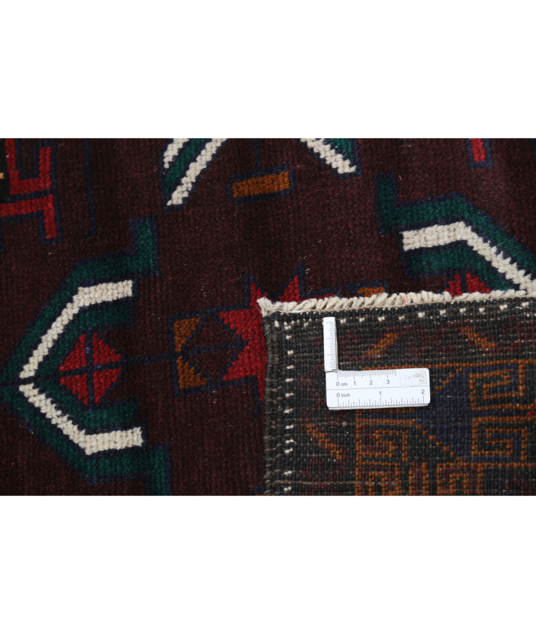 Baluch 3'2'' X 4'9'' Hand-Knotted Wool Rug 3'2'' x 4'9'' (95 X 143) / Red / N/A