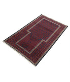 Baluch 2'9'' X 4'7'' Hand-Knotted Wool Rug 2'9'' x 4'7'' (83 X 138) / Red / N/A