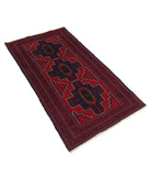 Baluch 2'9'' X 4'11'' Hand-Knotted Wool Rug 2'9'' x 4'11'' (83 X 148) / Red / N/A