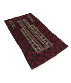 Baluch 2'10'' X 5'0'' Hand-Knotted Wool Rug 2'10'' x 5'0'' (85 X 150) / Red / N/A