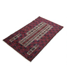 Baluch 2'10'' X 5'0'' Hand-Knotted Wool Rug 2'10'' x 5'0'' (85 X 150) / Red / N/A