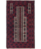 Baluch 2'10'' X 5'0'' Hand-Knotted Wool Rug 2'10'' x 5'0'' (85 X 150) / Red / N/A