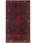 Baluch 2'9'' X 4'9'' Hand-Knotted Wool Rug 2'9'' x 4'9'' (83 X 143) / Red / N/A