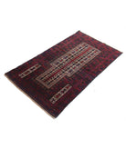 Baluch 2'10'' X 4'11'' Hand-Knotted Wool Rug 2'10'' x 4'11'' (85 X 148) / Red / N/A