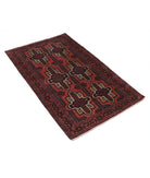 Baluch 2'9'' X 4'6'' Hand-Knotted Wool Rug 2'9'' x 4'6'' (83 X 135) / Red / N/A