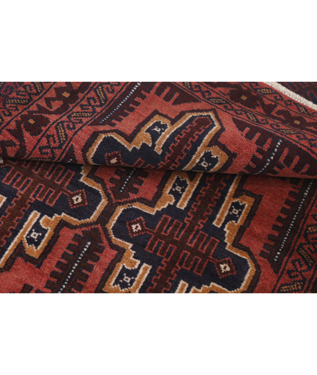 Baluch 2'9'' X 4'6'' Hand-Knotted Wool Rug 2'9'' x 4'6'' (83 X 135) / Red / N/A