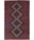 Baluch 2'10'' X 4'6'' Hand-Knotted Wool Rug 2'10'' x 4'6'' (85 X 135) / Red / N/A