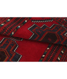 Baluch 2'8'' X 4'10'' Hand-Knotted Wool Rug 2'8'' x 4'10'' (80 X 145) / Red / N/A