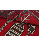 Baluch 2'8'' X 4'1'' Hand-Knotted Wool Rug 2'8'' x 4'1'' (80 X 123) / Red / N/A