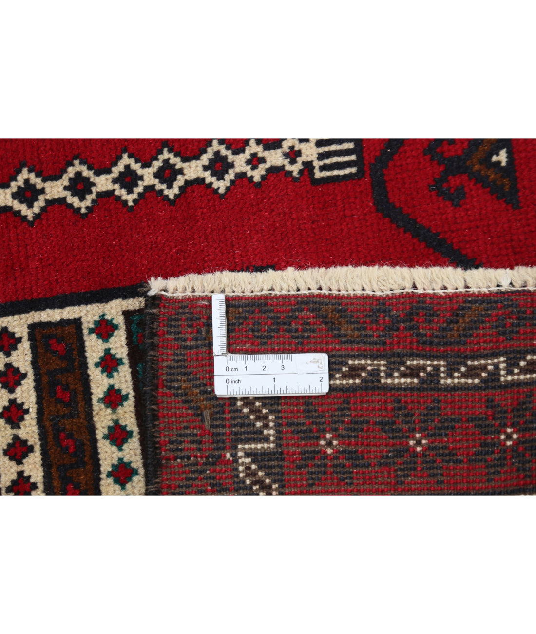 Baluch 2'8'' X 4'1'' Hand-Knotted Wool Rug 2'8'' x 4'1'' (80 X 123) / Red / N/A