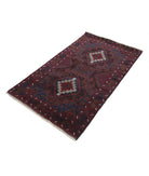 Baluch 3'1'' X 5'1'' Hand-Knotted Wool Rug 3'1'' x 5'1'' (93 X 153) / Red / N/A