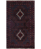 Baluch 3'1'' X 5'1'' Hand-Knotted Wool Rug 3'1'' x 5'1'' (93 X 153) / Red / N/A