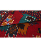 Baluch 2'11'' X 4'8'' Hand-Knotted Wool Rug 2'11'' x 4'8'' (88 X 140) / Red / N/A