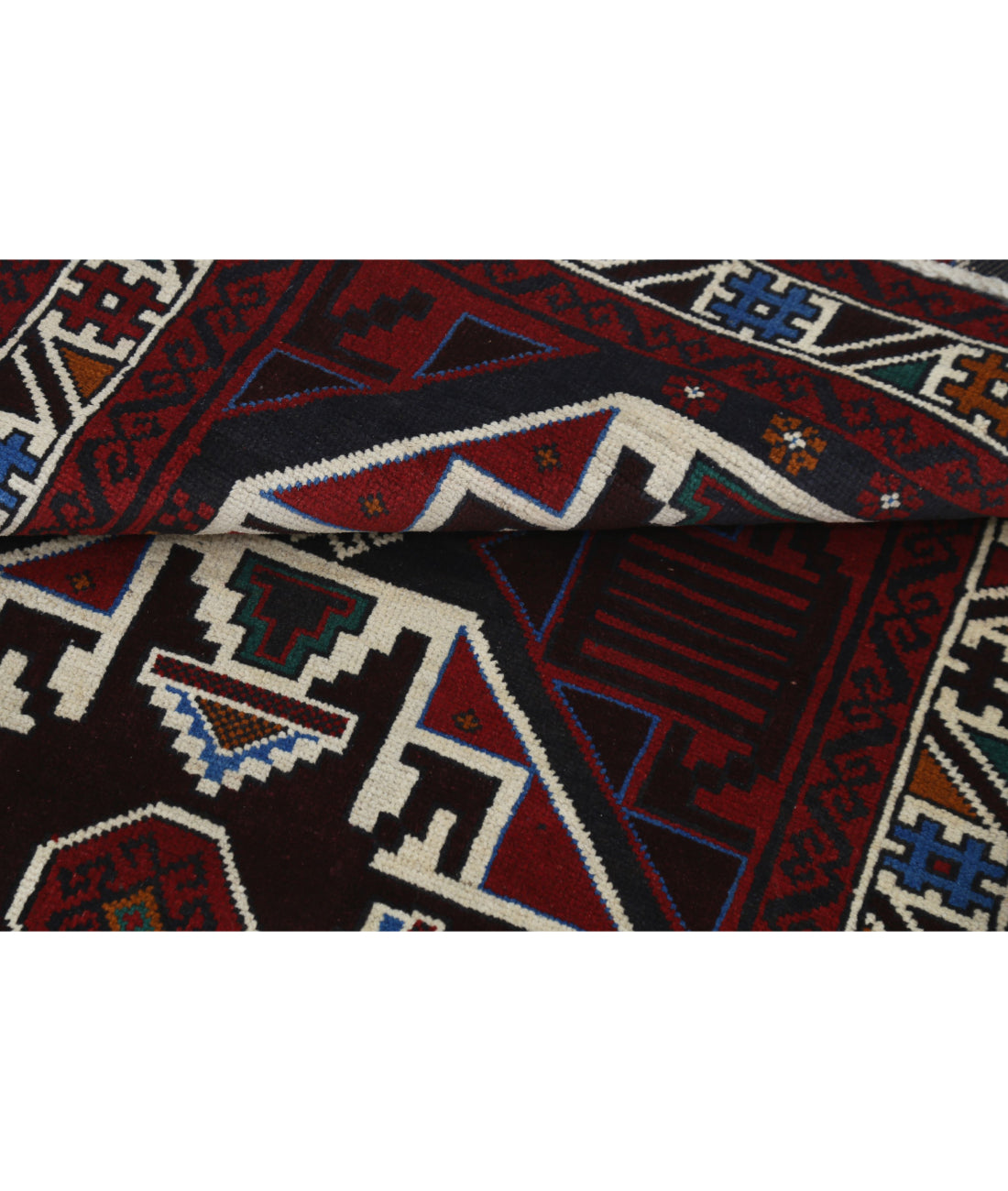 Baluch 3'0'' X 4'5'' Hand-Knotted Wool Rug 3'0'' x 4'5'' (90 X 133) / Red / N/A