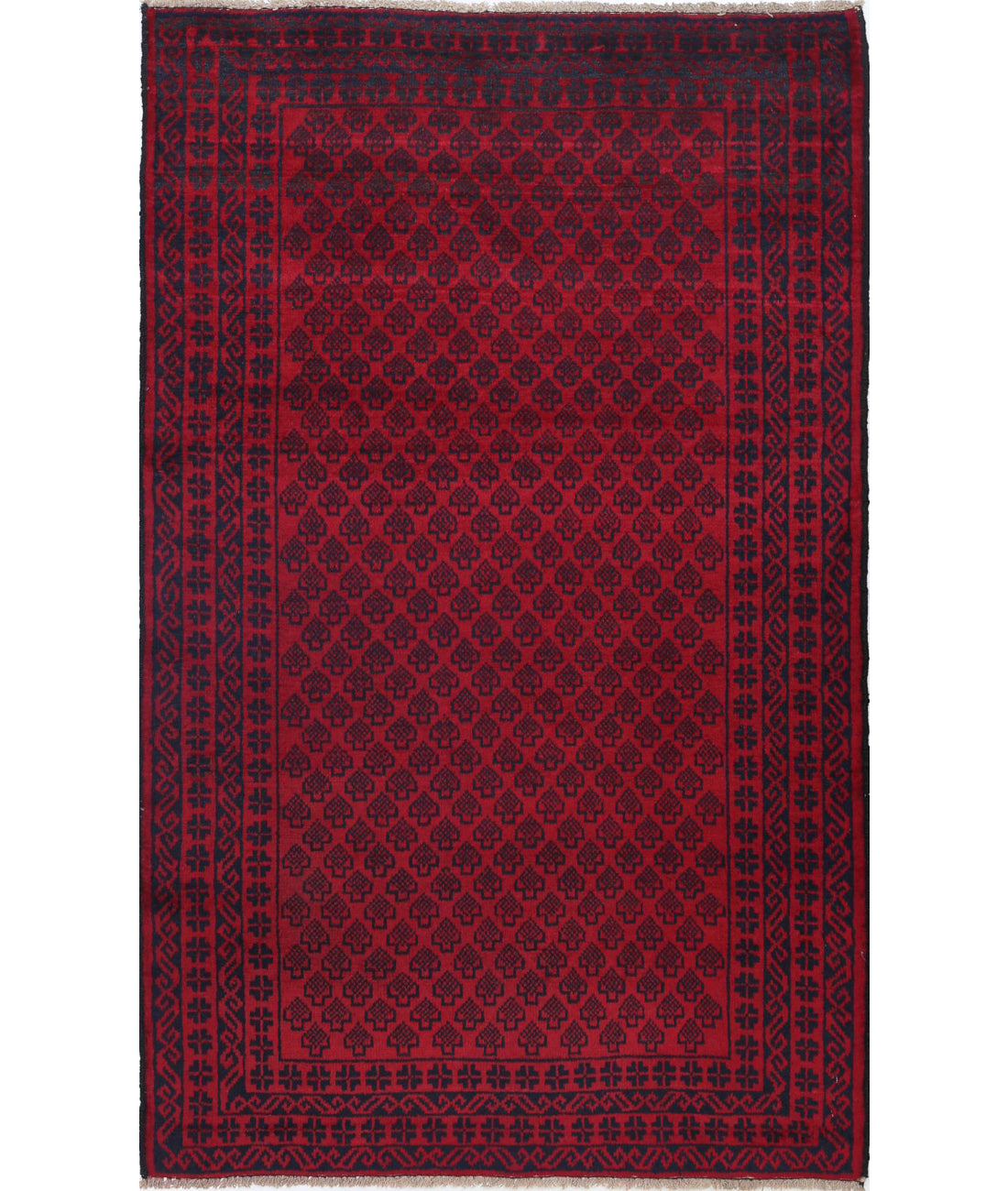 Baluch 3'0'' X 4'10'' Hand-Knotted Wool Rug 3'0'' x 4'10'' (90 X 145) / Red / N/A