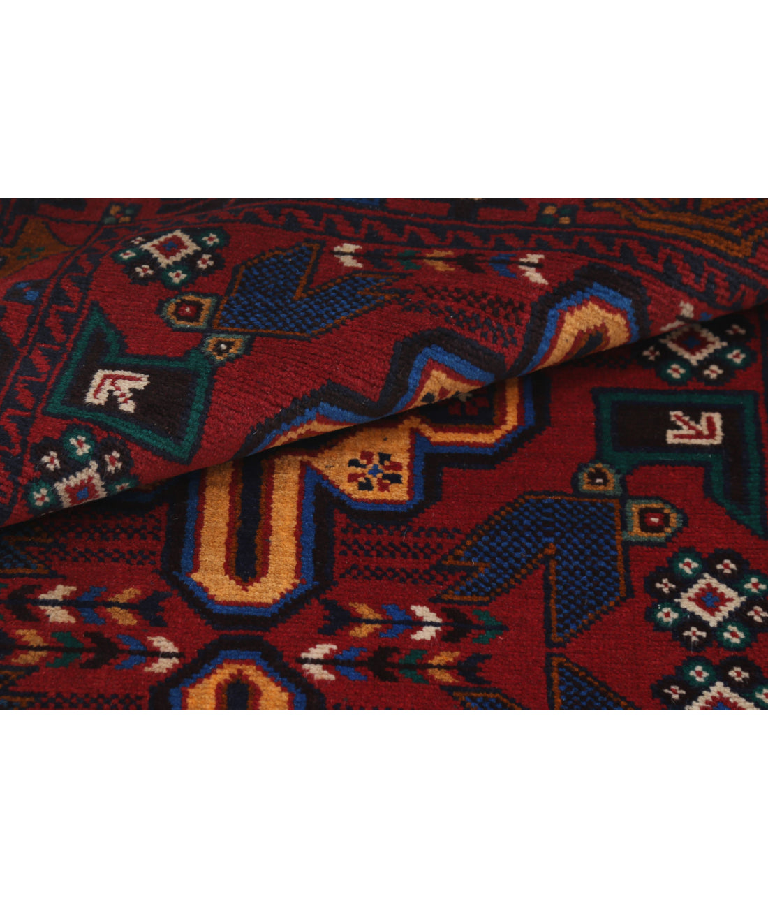 Baluch 2'11'' X 5'0'' Hand-Knotted Wool Rug 2'11'' x 5'0'' (88 X 150) / Red / N/A