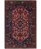 Baluch 3'0'' X 4'7'' Hand-Knotted Wool Rug 3'0'' x 4'7'' (90 X 138) / Red / N/A