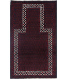 Baluch 2'10'' X 4'10'' Hand-Knotted Wool Rug 2'10'' x 4'10'' (85 X 145) / Red / N/A