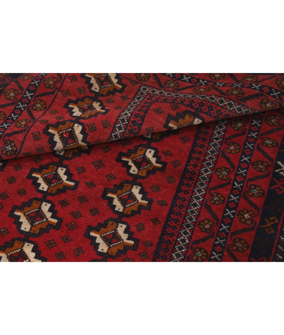 Baluch 2'10'' X 4'6'' Hand-Knotted Wool Rug 2'10'' x 4'6'' (85 X 135) / Red / N/A