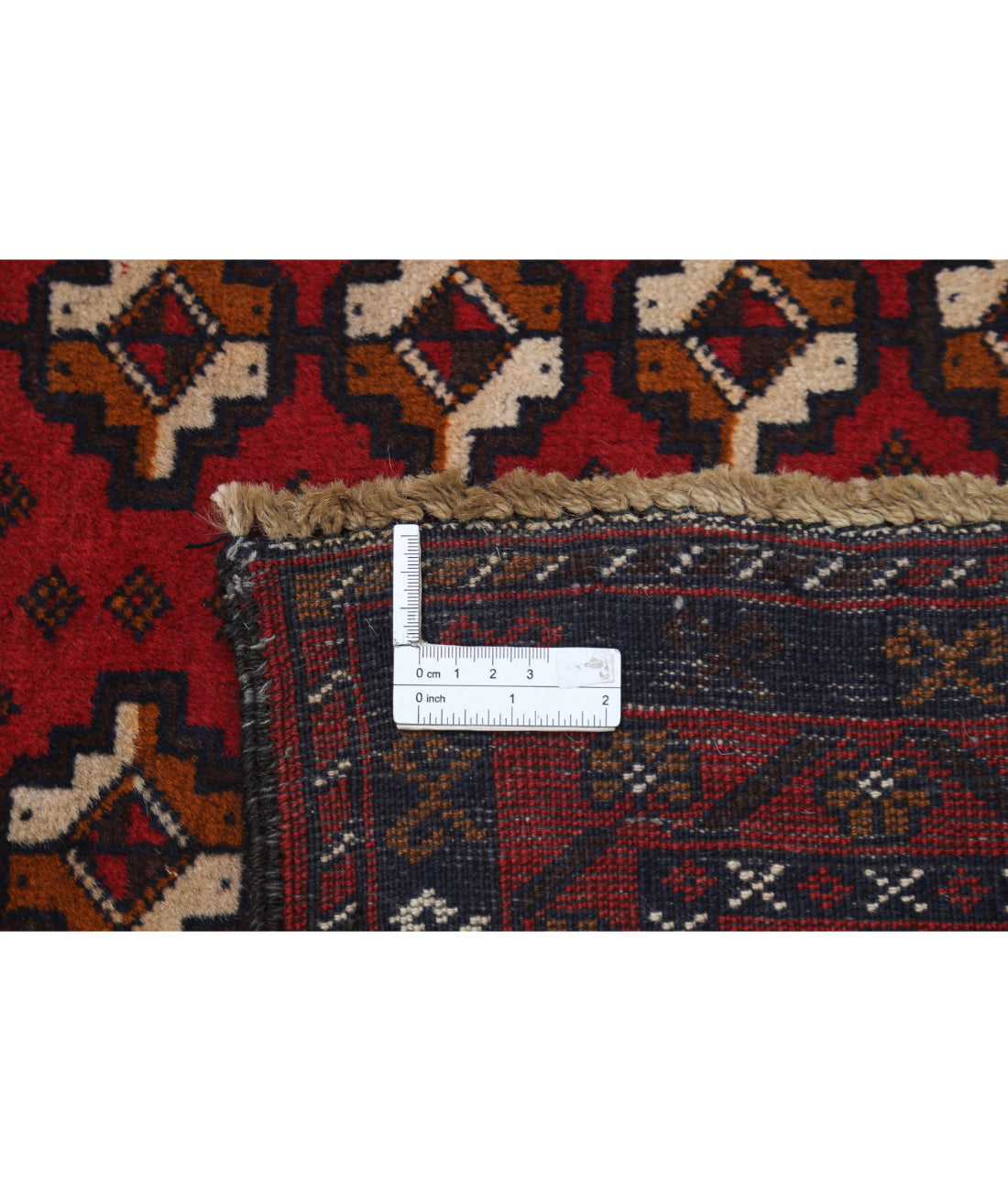 Baluch 2'10'' X 4'6'' Hand-Knotted Wool Rug 2'10'' x 4'6'' (85 X 135) / Red / N/A