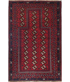 Baluch 2'10'' X 4'6'' Hand-Knotted Wool Rug 2'10'' x 4'6'' (85 X 135) / Red / N/A