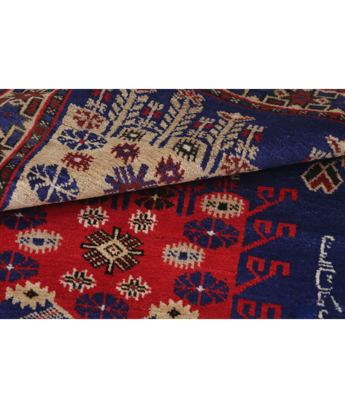 Baluch 2'8'' X 4'8'' Hand-Knotted Wool Rug 2'8'' x 4'8'' (80 X 140) / Red / N/A
