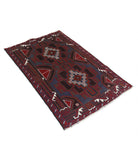 Baluch 2'11'' X 4'6'' Hand-Knotted Wool Rug 2'11'' x 4'6'' (88 X 135) / Red / N/A