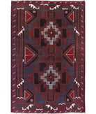 Baluch 2'11'' X 4'6'' Hand-Knotted Wool Rug 2'11'' x 4'6'' (88 X 135) / Red / N/A