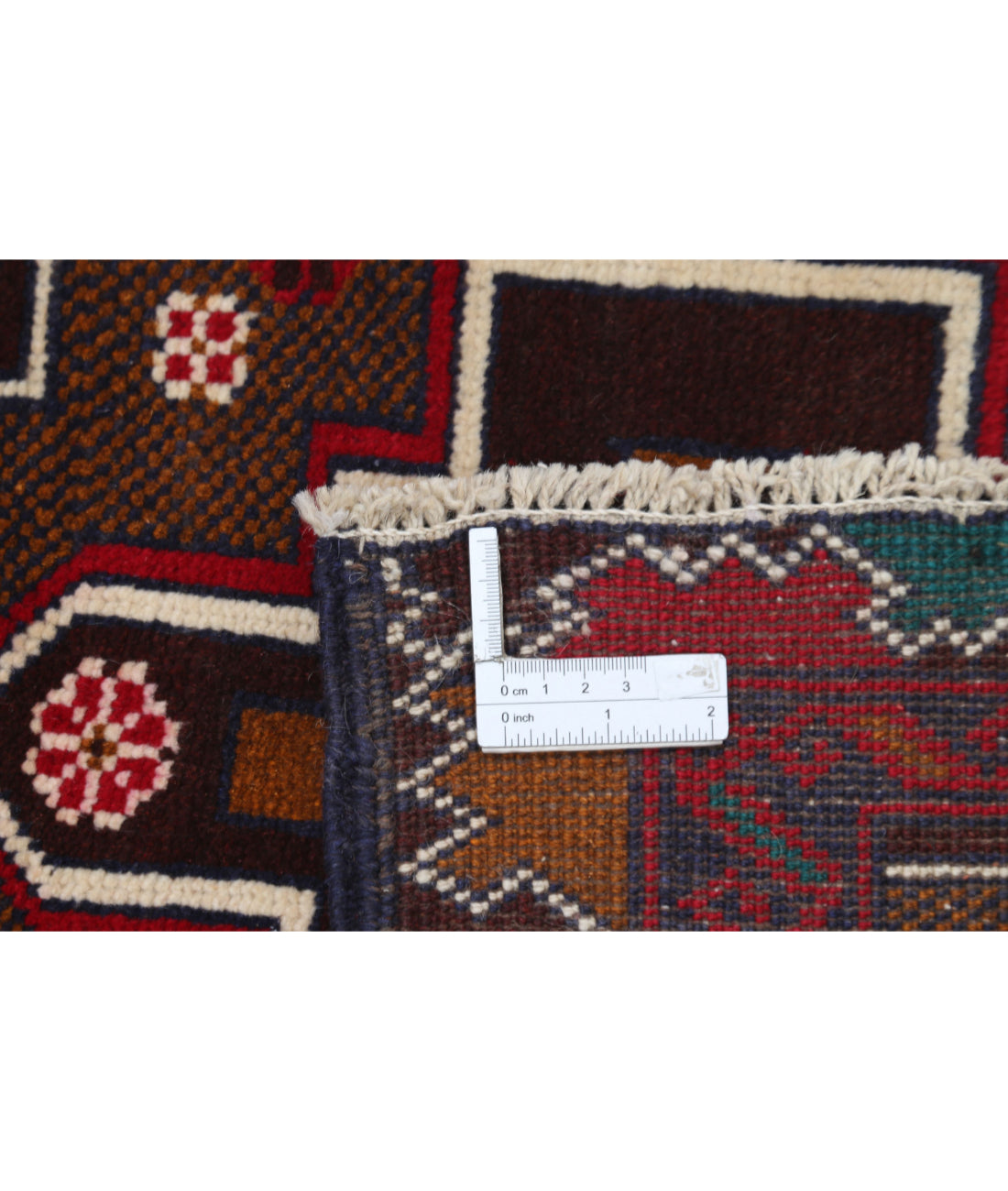 Baluch 2'9'' X 4'8'' Hand-Knotted Wool Rug 2'9'' x 4'8'' (83 X 140) / Red / N/A