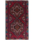 Baluch 2'9'' X 4'8'' Hand-Knotted Wool Rug 2'9'' x 4'8'' (83 X 140) / Red / N/A