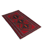 Baluch 2'10'' X 4'6'' Hand-Knotted Wool Rug 2'10'' x 4'6'' (85 X 135) / Red / N/A