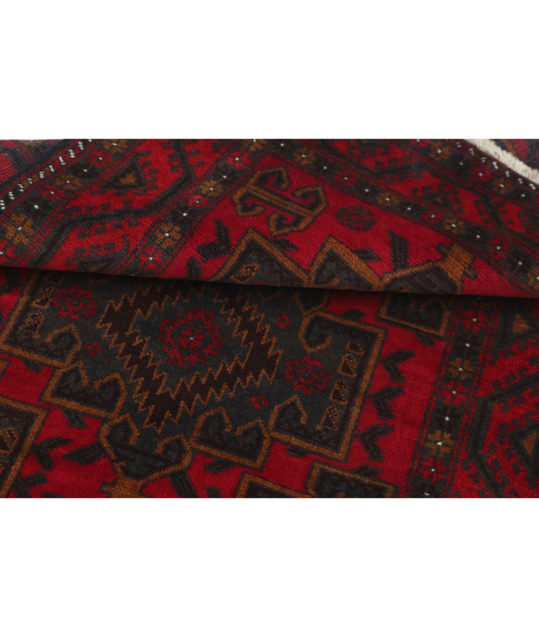 Baluch 2'11'' X 5'7'' Hand-Knotted Wool Rug 2'11'' x 5'7'' (88 X 168) / Red / N/A
