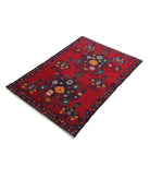 Baluch 2'11'' X 4'3'' Hand-Knotted Wool Rug 2'11'' x 4'3'' (88 X 128) / Red / N/A