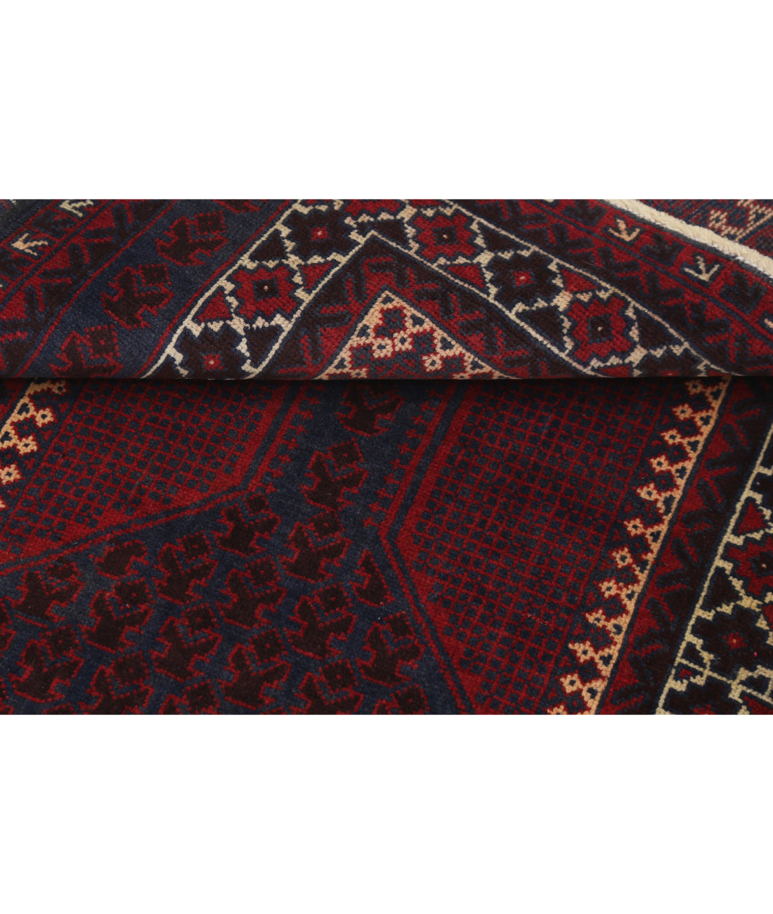 Baluch 3'0'' X 4'5'' Hand-Knotted Wool Rug 3'0'' x 4'5'' (90 X 133) / Red / N/A